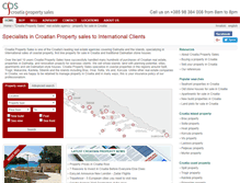 Tablet Screenshot of croatiapropertysales.com